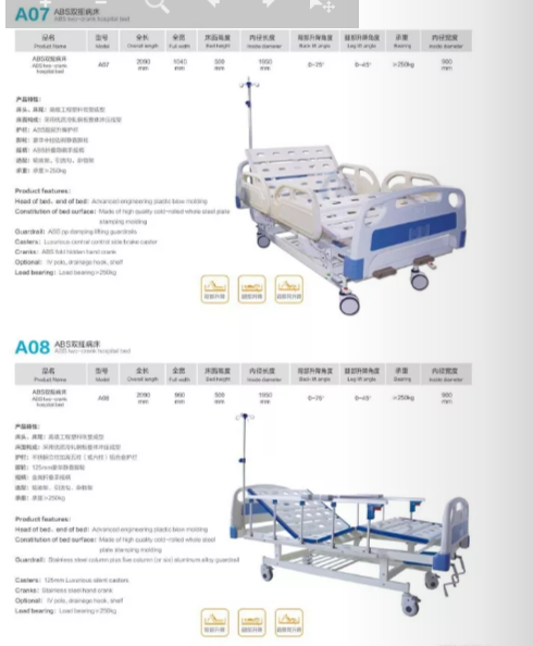 A07雙搖病床-- 伊犁寧友商貿(mào)有限公司
